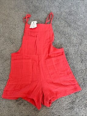 Lotus & Luna Coral Boardwalk Romper